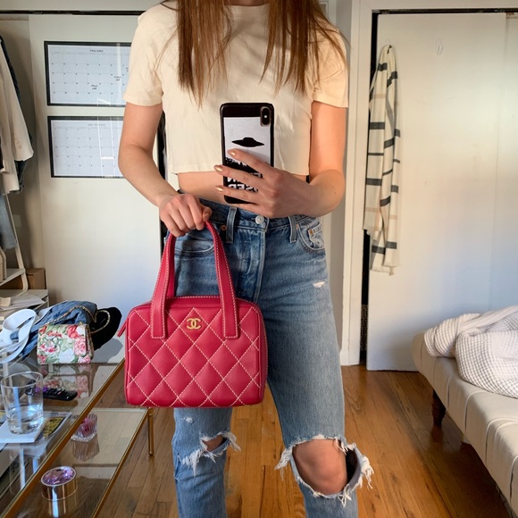 CHANEL Quilted Handbag AUTHENTIC Satchel - Picture 8 of 8